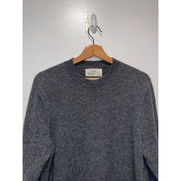 Zara Origins Gray  !00% Cashmere  Crewneck Soft   Pullover Men's Sweater Size M - Picture 2 of 8
